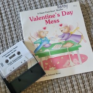 "Valentine's Day Mess" book by Janet Craig with audio cassette